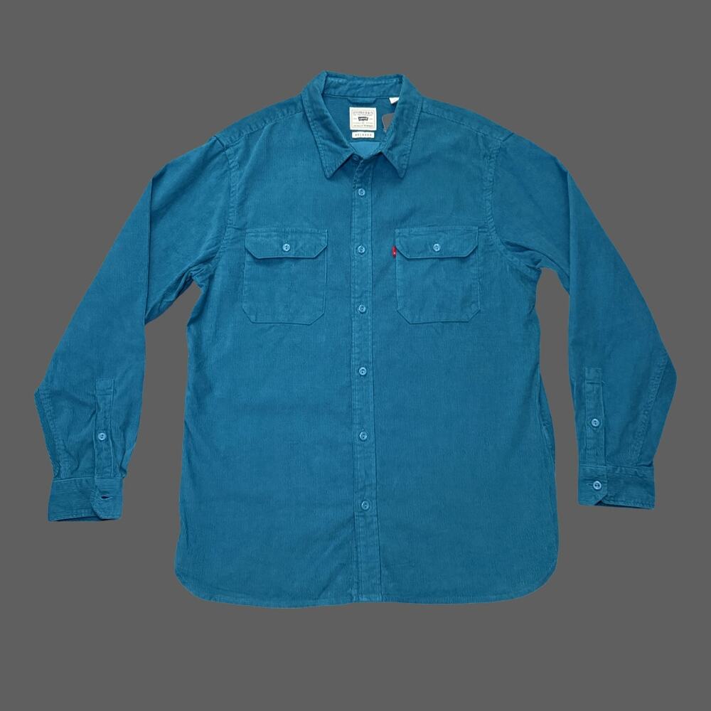 Levi’s Jackson Worker Shirt Ocean Depths Mens Size M